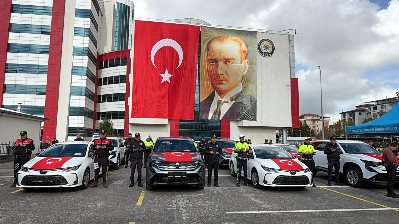Malatya Emniyetine 16 Yeni Araç!