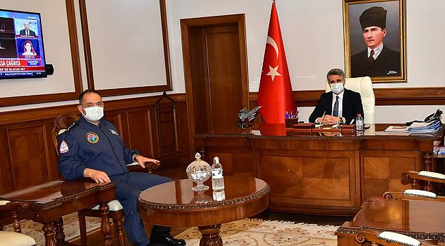 Albay Koltukoğlu Vali Baruş’u Ziyaret Etti