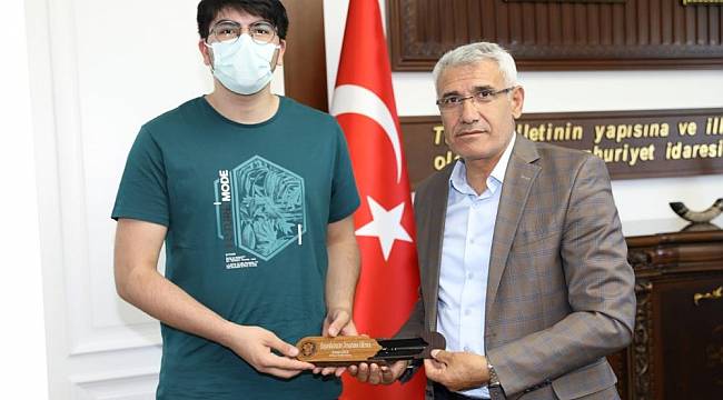 Başkan Güder Dünya Birincisi Balaban’ı Ağırladı