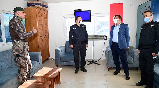 Başkan Gürkan’dan,Polis Noktasına Ziyaret