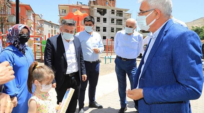 Battalgazi'deki 32 Parkta Yenileme Çalışması