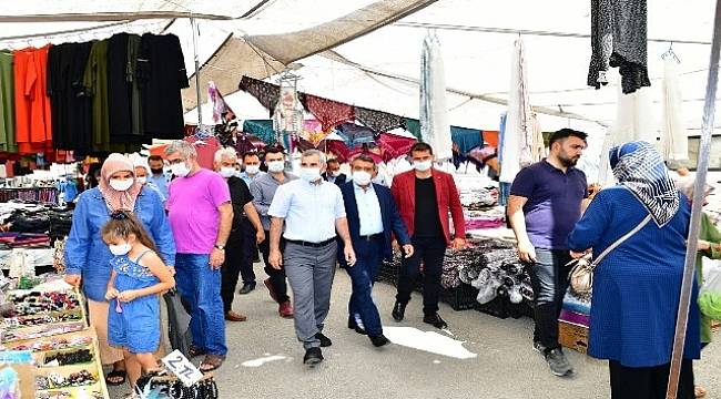 Başkan Çınar'dan Pazarcı Esnafına Ziyaret