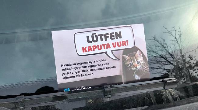 Yeşilyurt Belediyesi’nden ‘Lütfen Kaputa Vur’ Çağrısı