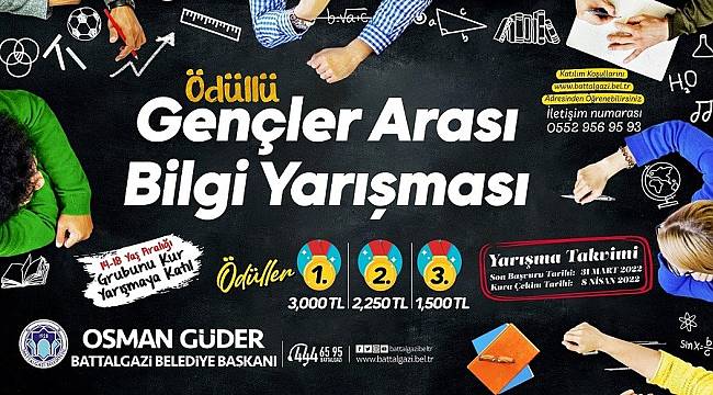 Battalgazi'de Ödüllü Bilgi Yarışması