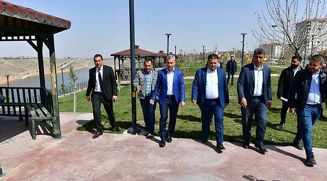 Çınar, Beylerderesi Şehir Parkındaki Çalışmaları İnceledi