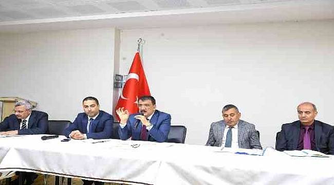 Gürkan,Doğanyol'da Muhtarlar İle Buluştu