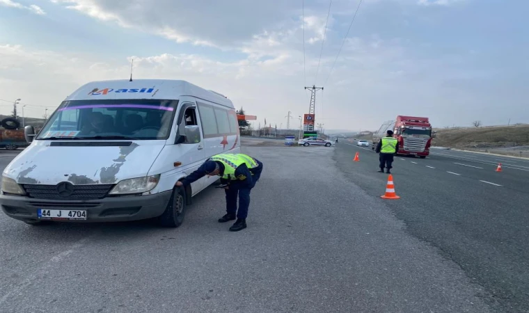 Malatya’da Kış Lastiği Denetimi