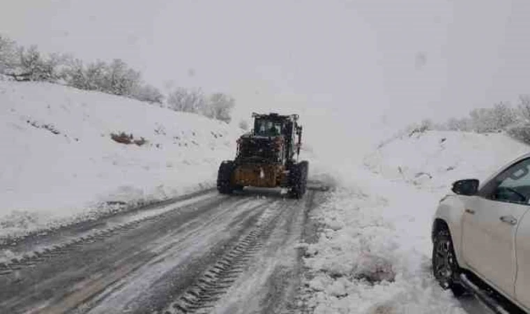 Malatya'da Kar'dan Kapalı Yol Kalmadı