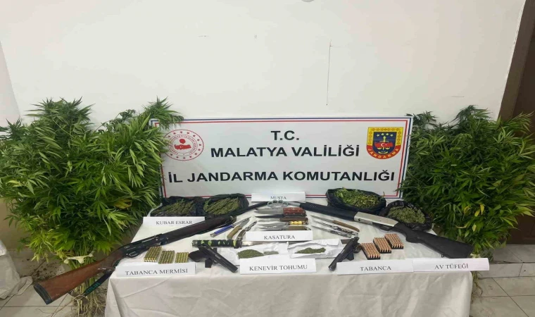 Malatya'da Jandarma'dan Uyuşturucu Tacilerine Operasyon
