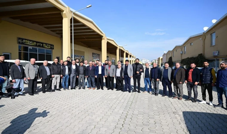 Çınar, Galericiler Sitesinde Esnaflarla Buluştu