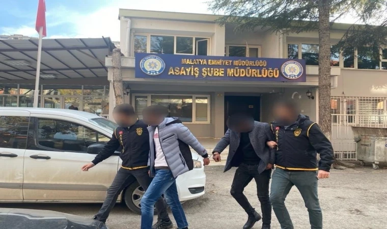 Malatya'da Oto Hırsızlarına Operasyon 3 Turuklama