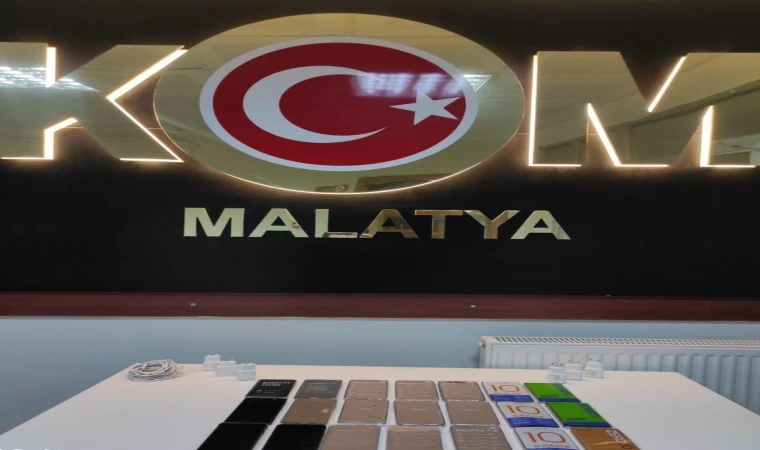 Malatya'da Kaçak Telefon Operasyonu