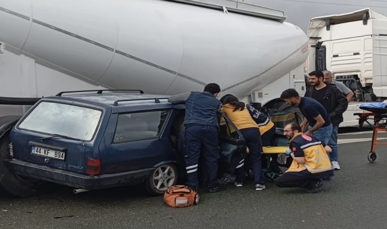 Malatya’da Trafik Kazası 1 Yaralı