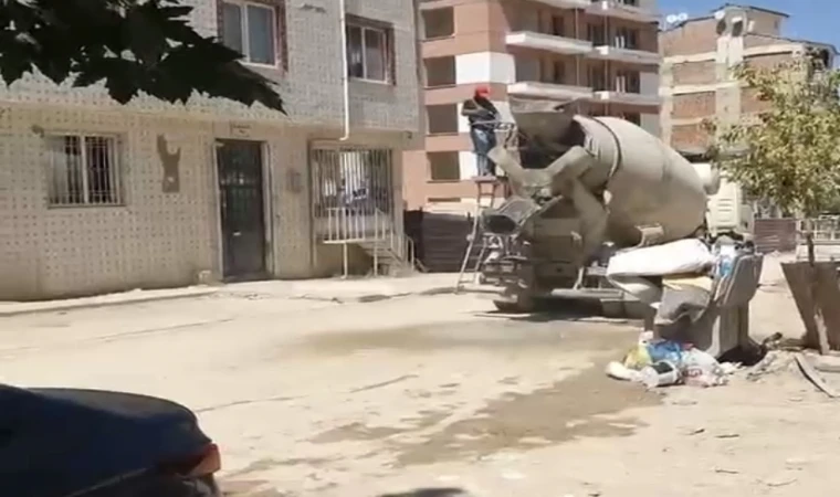 Malatya’da Beton Mikserine Tepki !