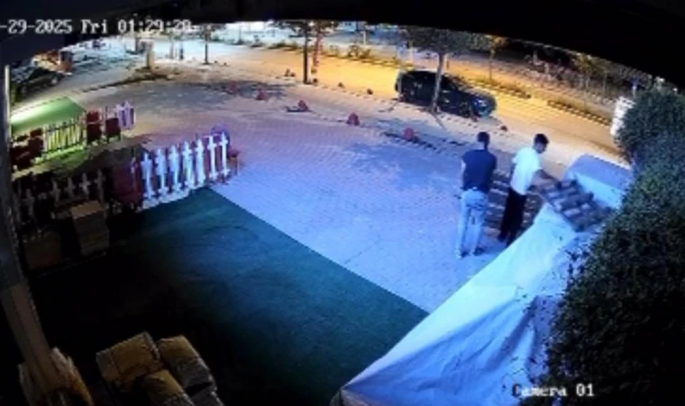 Malatya'da Palet Hırsızları Kameradan Kaçamadı