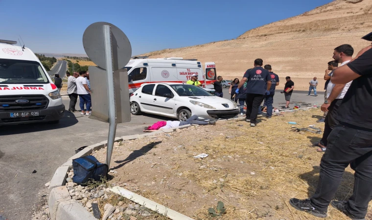 Malatya’da Trafik Kazası 1 Ölü 4 Yaralı
