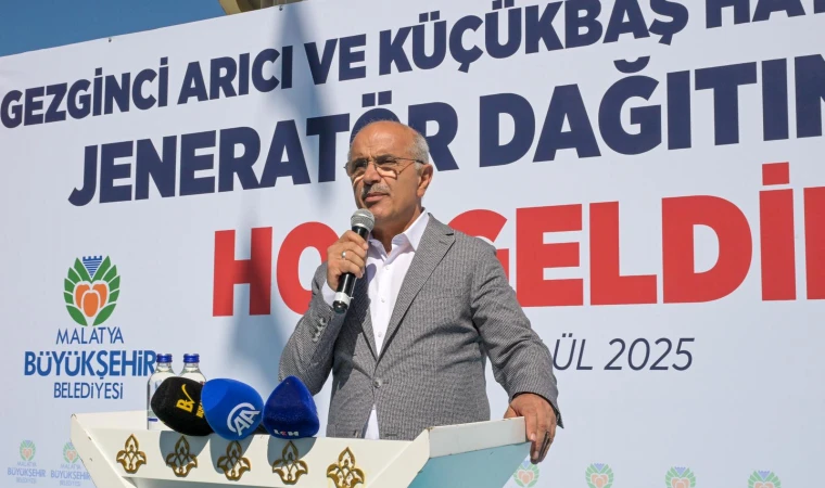 Malatya Büyükşehir’den Üreticilere Jeneratör ve Sıvat Desteği