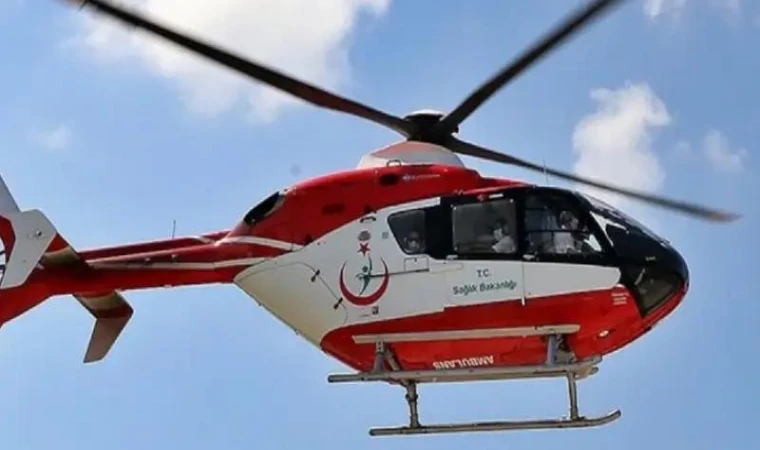 Malatya’da Kalp Krizi Geçiren Hastanın İmdadına Helikopter Yetişti