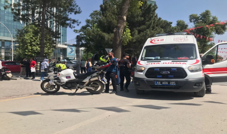 Malatya’da Motosiklet Kazası 1 Yaralı