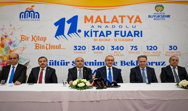 11. Malatya Anadolu Kitap Fuarı 31 Ekim’de Başlıyor