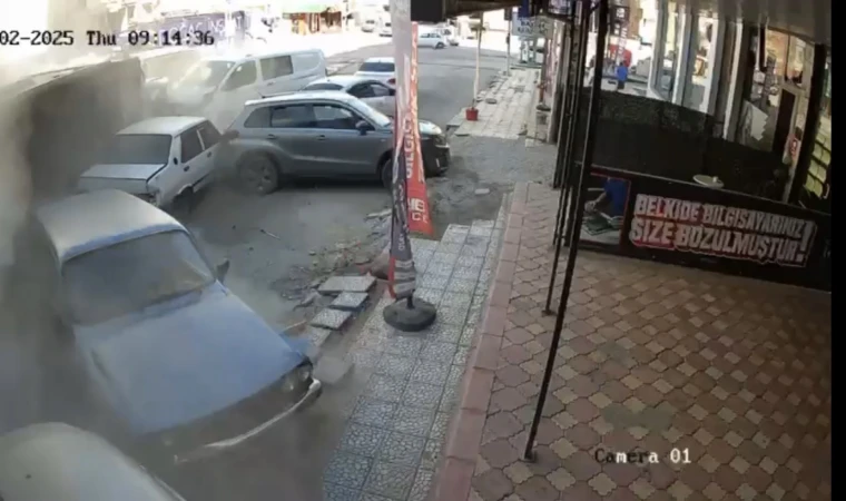 Malatya’da Feci Kazanın Görüntüleri Kameralara Yansıdı