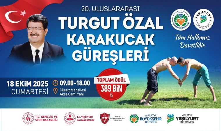 Malatya’da Turgut Özal Karakucak Güreşleri İçin Hazırlıklar Tamamlandı
