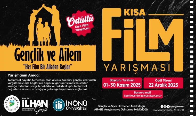 Yeşilyurt’ta Kısa Film Yarışması Başvuruları Başlıyor