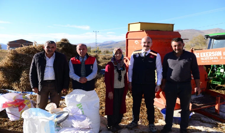 Doğanşehir’de Kuru Fasulye Hasadı Bereketli Başladı