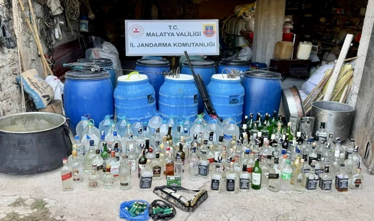 Malatya’da Kaçak Alkol Operasyonu