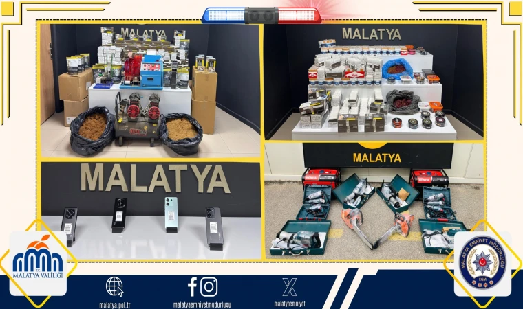 Malatya’da Yasa Dışı Ticaret Çökertildi!