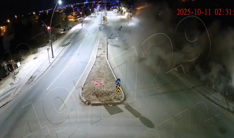 Malatya'da Yaşanan Trafik Kazaları Kameralara Yansıdı