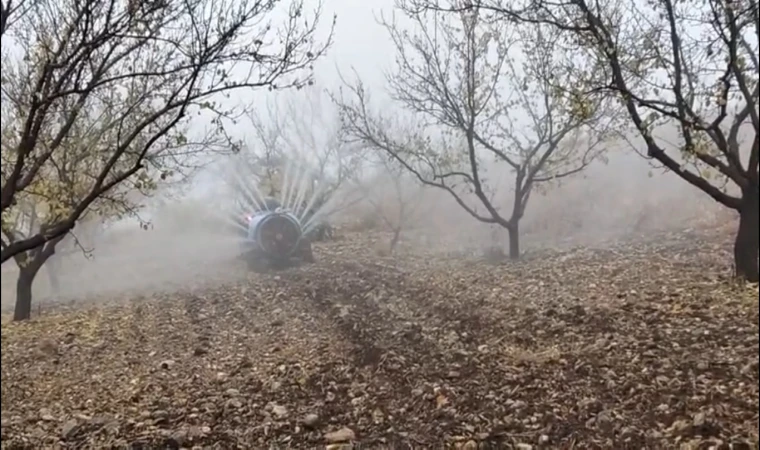 Malatya’da Yeşilyurt’ta Kayısı Bahçeleri İlaçlanıyor