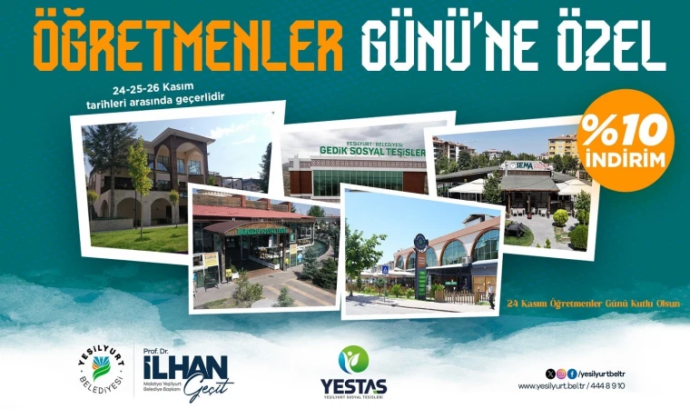 Yeşilyurt’ta Öğretmenlere Özel İndirim Müjdesi