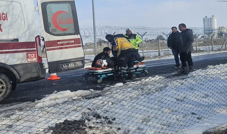 Malatya’da Minibüs Kaza Yaptı 1 Yaralı