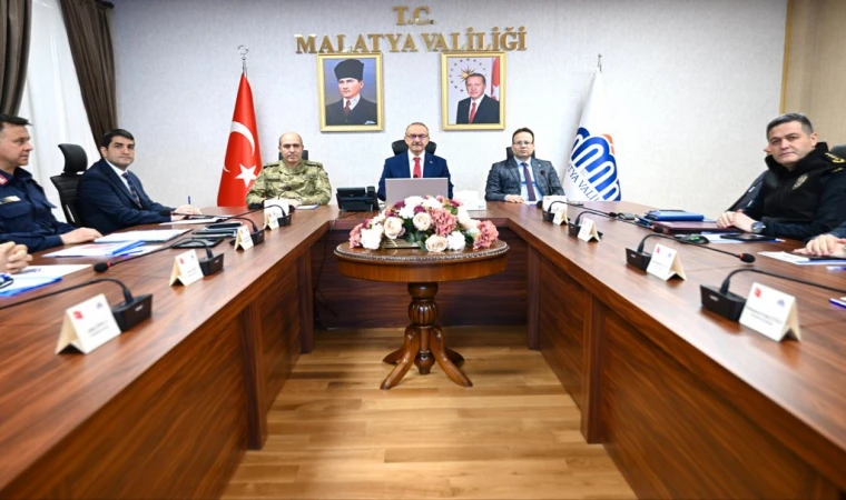 Malatya’da Güvenlik Ve Asayiş Toplantısı Yapıldı