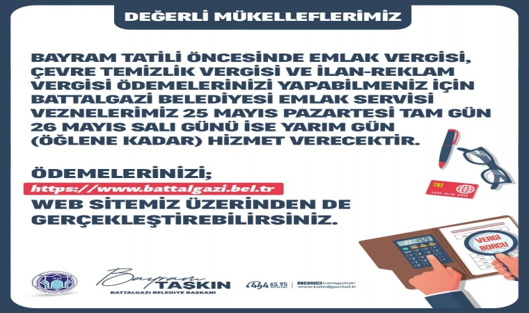 Battalgazi’de Bayram Öncesi Vezne Düzenlemeesi!