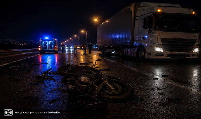 Malatya’da Tırla İle Motosiklet Çarpıştı 1 Ölü