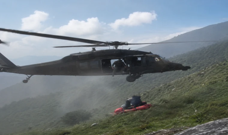 Malatya’da Mahsur Kalan Vatandaş Askeri Helikopterle Kurtarıldı