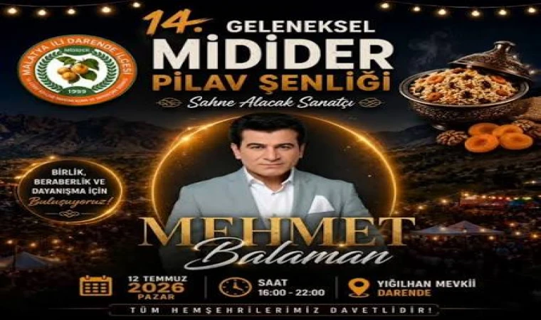 Darendeliler 14. Geleneksel MİDİDER Pilav Şenliği'nde Buluşuyor: