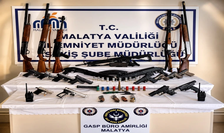 Malatya'da Silah Teşhirine Operasyon 56 Gözaltı