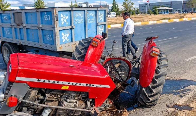 Malatya’da Beton Mikseri İle Traktör Çarpıştı: 2 Yaralı