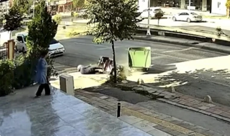 Malatya’da Kontrolden Çıkan Otomobil Motosiklete Çarptı
