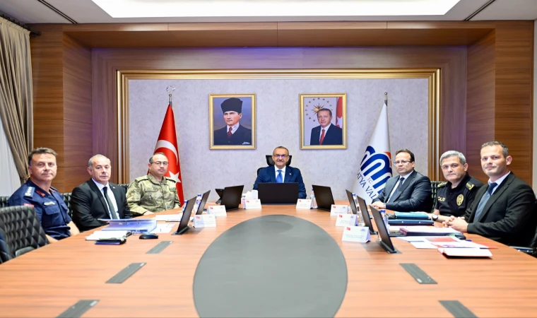 Vali Yavuz Başkanlığında Güvenlik Toplantısı: