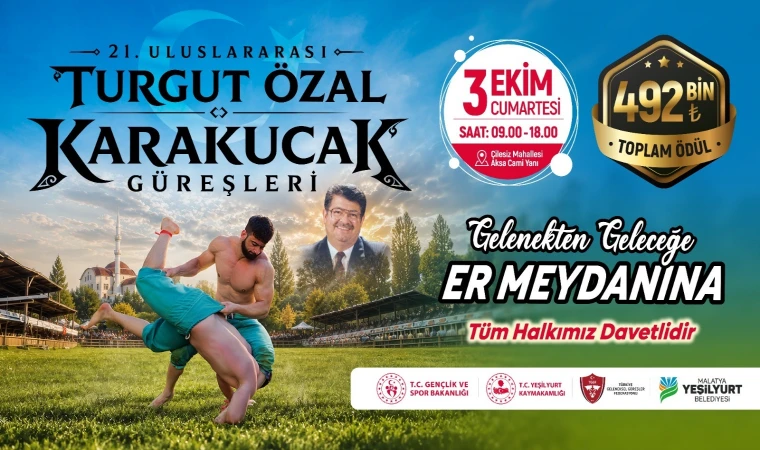 Yeşilyurt’ta Karakucak Güreşleri 3 Ekimde Düzenlenecek