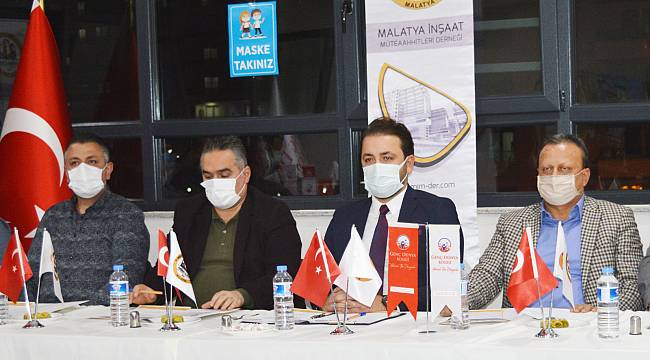 Malatya’da,İnşaat Sektöründen Birlik Beraberlik Mesajı