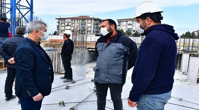 Yeşilyurt’ta,Hizmet Binası Hızla Yükseliyor