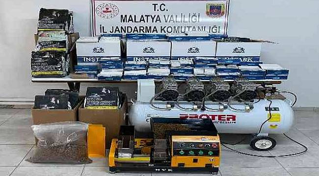 Kaçak Sigara Üretimi Yapan İş Yerine Baskın