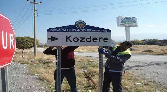Büyükşehir'de Levha Yenileme Çalışmaları Sürüyor