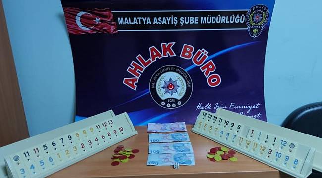 Malatya Polisinden Kumar Baskını Operasyonu