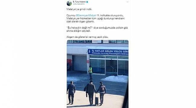 Ünlü Sinema Oyuncusu Malatya'da Gözaltına Alındı